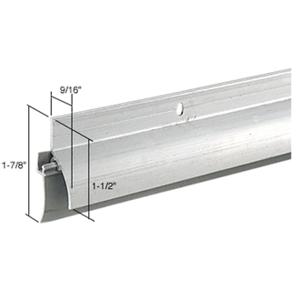 Aluminum Finish Door Sweep-Rain Drip Combination for 36" Door