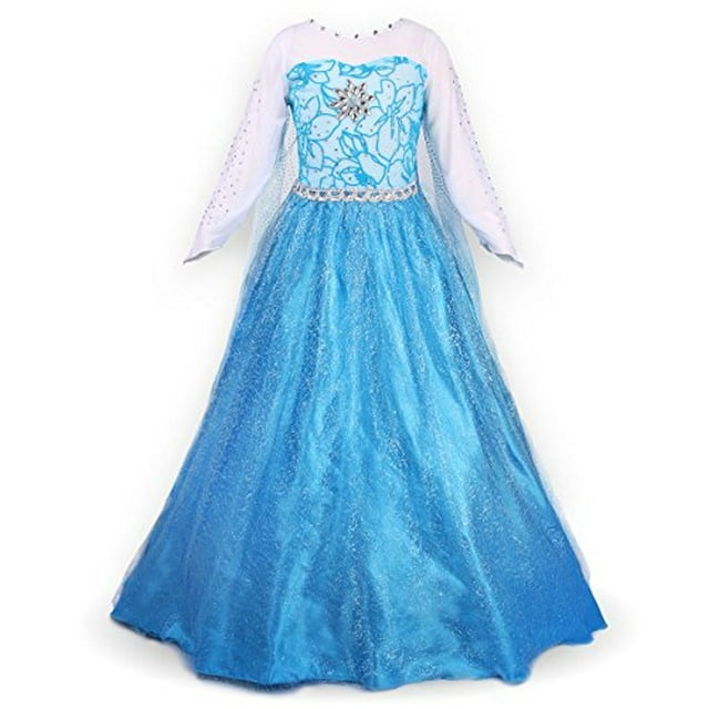 JerrisApparel Vestido de Princesa Disfraz de Reina Disfraz de Cosplay con Accesorios (6-7, JerrisApparel JerrisApparel
