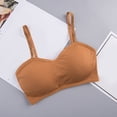 thumbnail image 2 of Xijirk Tank Tops Seamless Strap Back Camisole Top Comfortable Base Layer Underwear for Women Camisole Tops for Women,Khaki,One Size, 2 of 3
