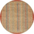 thumbnail image 1 of Ahgly Company Indoor Round Abstract Orange Abstract Area Rugs, 5' Round, 1 of 6