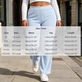 thumbnail image 3 of Mifsaly Plus Size Women's Straight Leg Sweatpants Ribbed Knit Elastic Waist Lounge Pants Fall Winter Trendy Daily Going Out Athletic Casual Clothing, 3 of 6