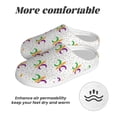thumbnail image 6 of Fotbe Mardi Gras Carnival1 Pattern Women's Fuzzy Curly Fur Memory Foam Loafer Slippers Indoor Outdoor Slippers Winter Home Shoes-42/43, 6 of 7