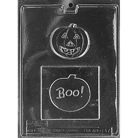 

Candyland Crafts Halloween Assorted Thanksgiving Pumpkin Greeting Candy Soap Mold | Food Safe Plastic Durable and Reusable Chocolate Making Mold - H047 - (6 Pack)