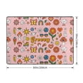 thumbnail image 2 of Area Rugs For Living Room Decor - Retro 70s Hippie Soft Anti Slip Throw Washable Rugs 5x7 For Bedroom, Indoor Carpet For Bedroom Living Room 80x58In, 2 of 7