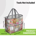 thumbnail image 3 of Garden Tool Bag,Pomeranian Dog and Flower Floral Garden Tool Organizer,Garden Gifts,Waterproof Multi-Pocket Garden Tool Storage 11.8x5.5x11.4 Inch(Tools NOT Included), 3 of 6