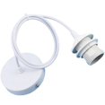 thumbnail image 1 of Accesorios para lámparas colgantes E27 2024, accesorios de metal para lámparas colgantes, portalámparas E27 con cable, soporte de suspensión para luminaria de techo, 1 of 5