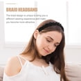thumbnail image 4 of FUTUREORYY Braid Headband Negro De Resistente Para Uso Diario Y Decorativo Natural Y Cómodo, 4 of 5
