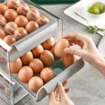 thumbnail image 4 of Wosthever 32-Grid Egg Holder Double-layer Eggs Storage Household Transparent Drawer Box Container for Refrigerator Kitchen Almacenamiento y organización del hogar Wosthever HA018121-00, 4 of 6