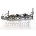 thumbnail image 1 of Concept Housewares WR-40701 Vin &amp; Verre Vin Rack Métal Finition Noire Mate, 1 of 1