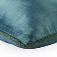 thumbnail image 4 of The HomeCentric Chair Cushion Cover, Blue Pillow Cover, Solid Pillow Cover, Pack of 2, 12x12 inch (30x30 cm) Cushion Cover, Velvet Square Throw Pillows Cover, Velvet Pillows Cover - Blue Shimmer, 4 of 6