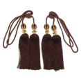 thumbnail image 2 of 2 piezas Tieback bors accesorios de bo colgante Ventana decorativa marrón Sunnimix Cortina Tieback Borlas Cuerda, 2 of 8