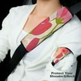 thumbnail image 4 of Shangniulu Seatbelt Covers Seat Belt Cover for Adults Girls Car Seat Strap Covers s Cushion Shoulder Strap Protector (Flowers Tulips) 2Pcs, 4 of 6
