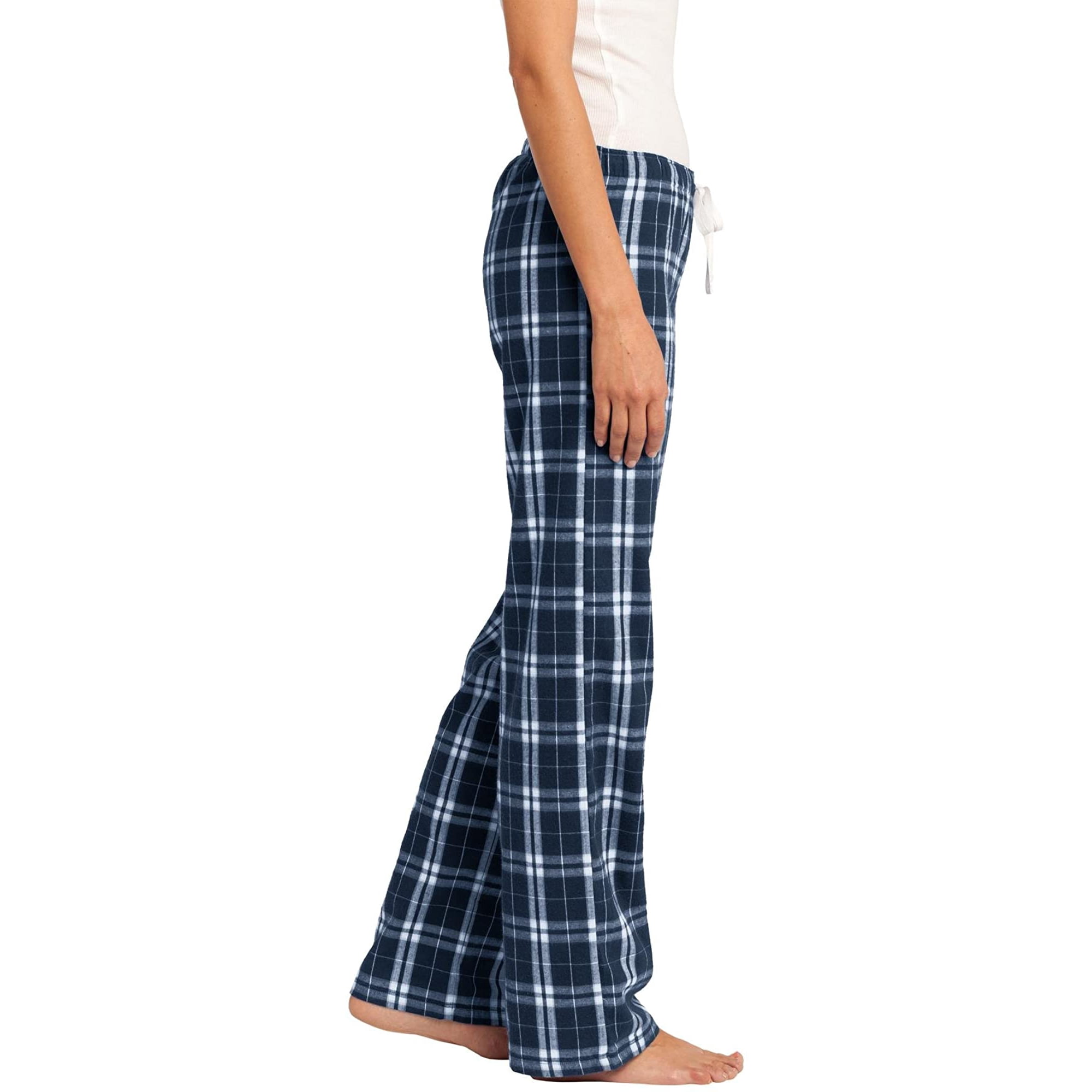 District Women s Flannel Plaid Pant. Dt2800 Xs True Navy Walmart