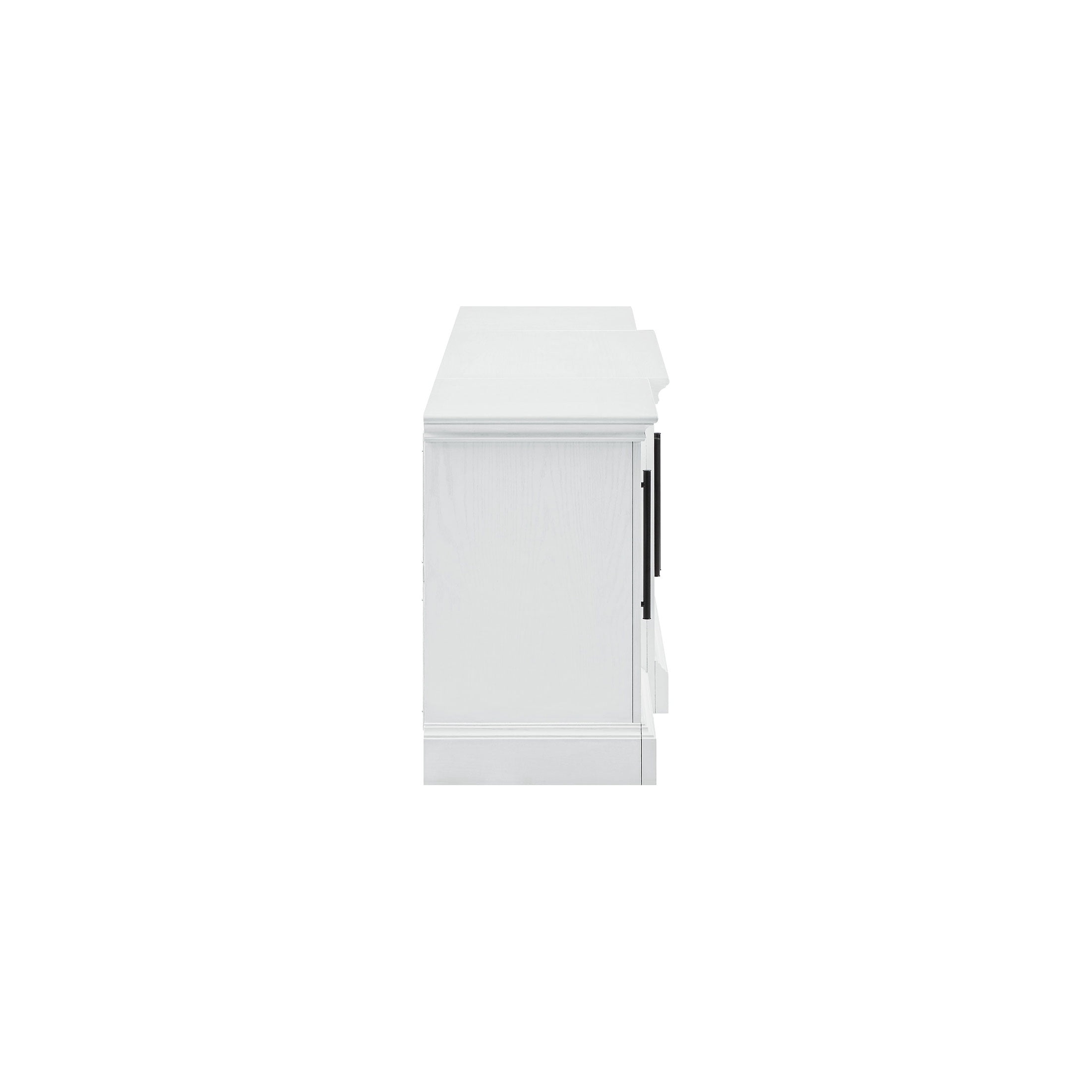 Whalen Rowan Low Profile TV Stand for TV up to 85", White Finish