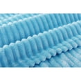 thumbnail image 3 of Blue Ribbed King Blanket 108X90 100% Polyester, 3 of 5