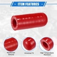 thumbnail image 4 of Unique Bargains Reinforced Silicone Coolant Cap Kit 10mm 0.39" ID Turbo Bypass Valve Cap Universal for Car Red, 4 of 6