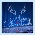 thumbnail image 4 of Handmadetneonsign Reindeer Horn Neon Sign, Merry Christmas Led Sign, Merry Christmas Text Decor, Xmas Gift Wall Art 79775, 4 of 5