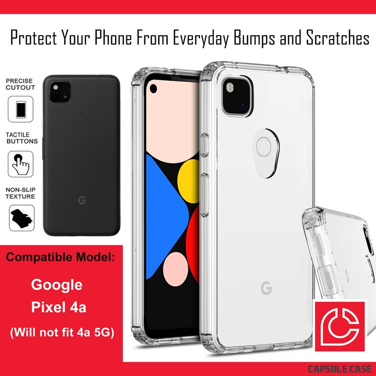 Liquid Silicone Case For Google Pixel 4a Soft Gel Rubber Protective Cover