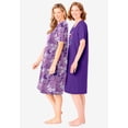 thumbnail image 3 of Dreams & Co. Plus Size 2-Pack Short-Sleeve Sleepshirt, 3 of 6