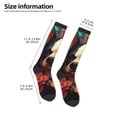 thumbnail image 2 of Fuzoiu Vintage Colorful Flower French Bulldog Print Adult Stockings,Crew Socks,Unisex Fashion Socks, Casual Sports Socks,Comfortable Crew Socks for Everyday Wear and Sports, 2 of 6