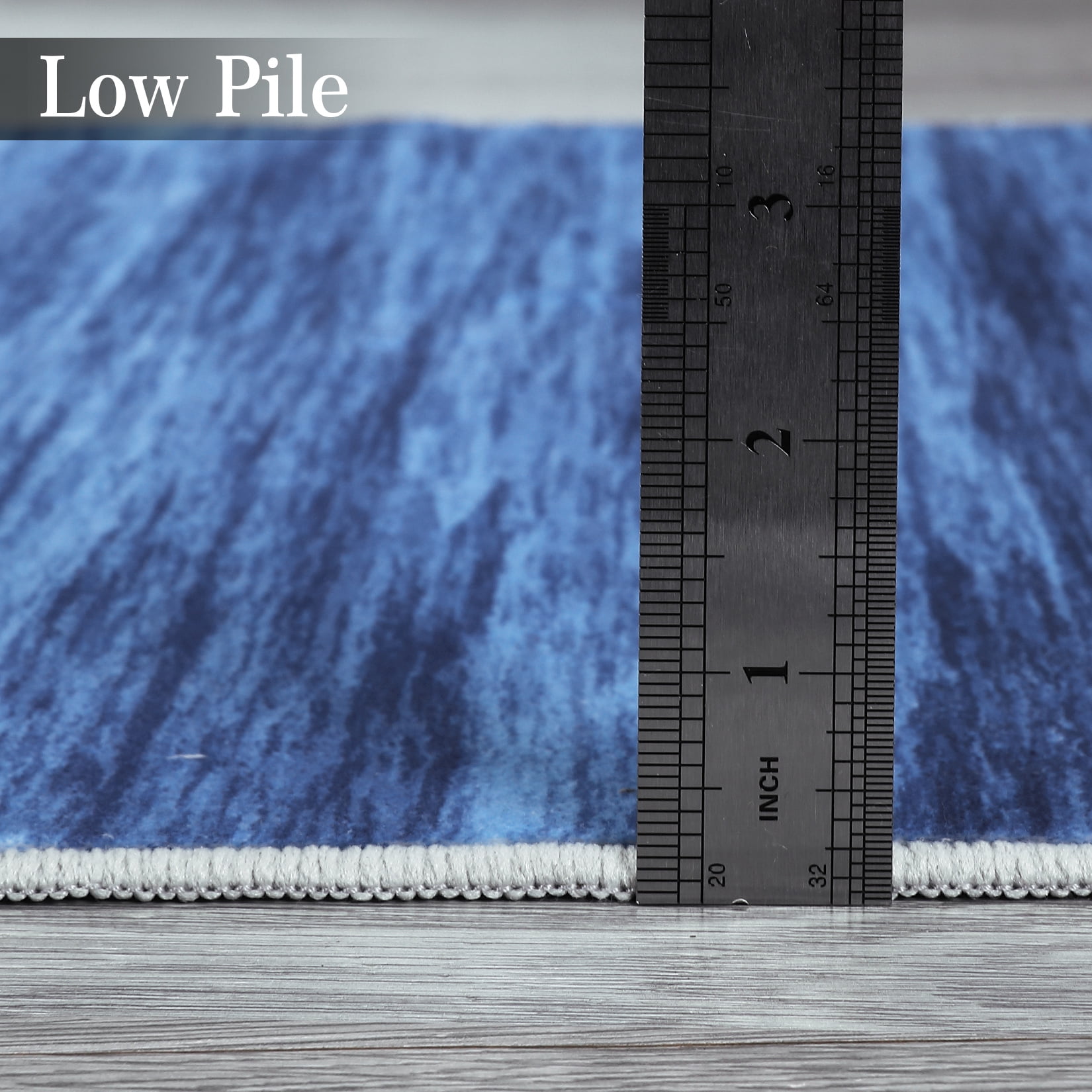 Hasoo Blue Large Modern Abstract Area Rug for Living Room Non-Slip Washable Indoor Home Decor Carpet, 9' x 12'