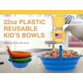 thumbnail image 2 of Juego de cuencos con pajita Arrow Home Products Sip-A-Bowl, 650 ml, paquete de 4 unidades para niños, 2 of 8