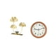 thumbnail image 5 of Estatua de figurita,Estatuas de hojas y flores de metal,esculturas decorativas,Reloj de pared,Reloj de pared con pájaro cantor Relojes de pared con pájaros,Relojes de pájaros con sonido, 5 of 8