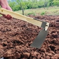 thumbnail image 6 of Heavy Duty Garden Hoe Tool - 15 Inch Digging & Weeding Hoe with Wooden Handle, Multi-Purpose Garden Rake for Loosening Soil, Planting & Cultivating in Flower Beds & Vegetable Gardens, 6 of 7