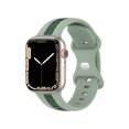 thumbnail image 2 of Correa Deportiva de Silicona para Apple Watch, Bicolor, Resistente al Agua, Unisex, Compatible con Series 1,2,3,4,5,6,7,8,9,10, 2 of 4
