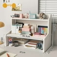 thumbnail image 1 of Multi-Layer Desktop Storage Organizer: 8mm Thick High-Quality Dual-Tier Rack for Cosmetics, Books, Office Supplies – Dustproof, Moistureproof, Easy Installation – Ideal for Home, Dorm, Office Use –, 1 of 6