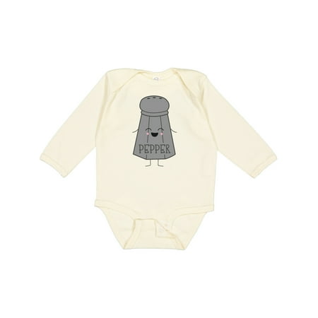 

Inktastic Cute Kawaii Pepper Shaker Gift Baby Boy or Baby Girl Long Sleeve Bodysuit