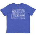 thumbnail image 3 of Inktastic Wyoming State Word Salad Youth T-Shirt, 3 of 5