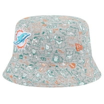 Toddler New Era Gray Miami Dolphins Companion Bucket Hat