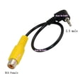 thumbnail image 2 of FOR 4 Section 2.5 RCA Video Cable GPS AV Line 2.5 Male RCA Female AV Cable Line GPS navigator Video AV input wire 2.5mm RCA AV, 2 of 2
