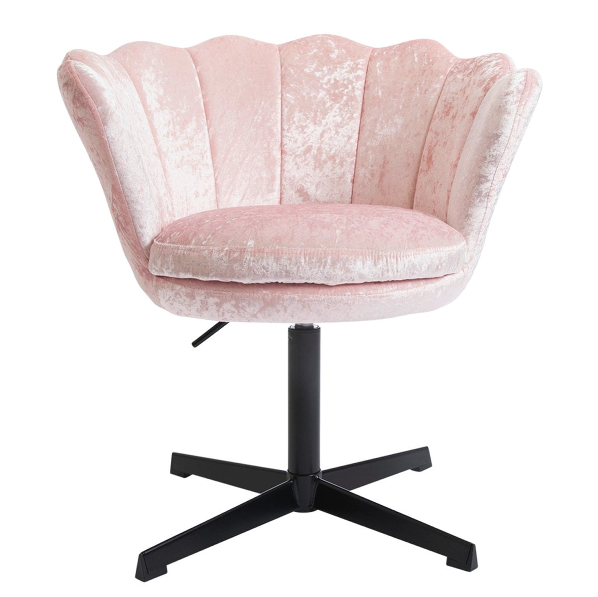 Impressions Vanity Melissa Swivel Modern Makeup Chair, 360 Degree Swivel Desk Chairs (White)