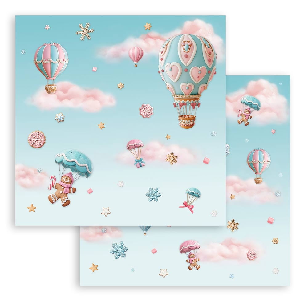 Stamperia Scrapbooking Pad 12"x12" 10/Pkg-Candy Christmas