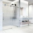 thumbnail image 4 of VIGO Elan 56 to 60 in. W x 74 in. H Sliding Frameless Shower Door in Chrome with 3/8 in. (10mm) Fluted Glass, 4 of 14