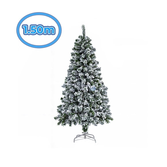 Arbol de navidad idel tamaño de 1.50 mts altura Frondoso Nevado lujoso lucidor