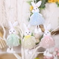 thumbnail image 6 of Easter Tutu Bunny Hanging Ornament, Soft Fabric Rabbit Pendant for Easter Tree, Window, Home & Car Decor, 6 of 6
