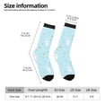 thumbnail image 2 of Fotbe Cute Bunny Pattern Long Socks for Men & Women – Breathable & Stretchy Compression Socks, Ideal for Running, Travel, and Everyday Wear Size 5-11, 2 of 6