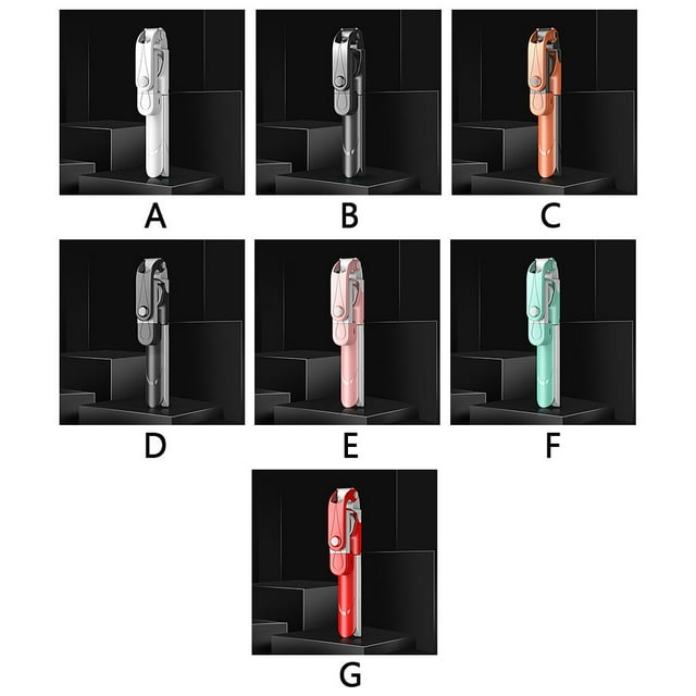 Selfie Stick Wireless Remote Control Wireless Selfie Tripod Foldable Bluetooth-compatible V4.0 Stand with Fill Light, Red