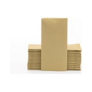 Singular Paper Napkins - Linen-Like Dinner Napkins - Everyday Table Napkins - 15.75" x 15.75" (50 Count Navy Blue)