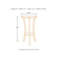 thumbnail image 2 of Ashley Enderton Accent End Table in Whitewash and Pewter, 2 of 4