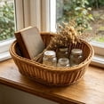 thumbnail image 6 of YFGEFTR Woven Breads Baskets, Stackable Plastic Wicker Basket, Handwoven Storage Basket for Fruit Basket Vegetables Cosmetics, 6 of 6