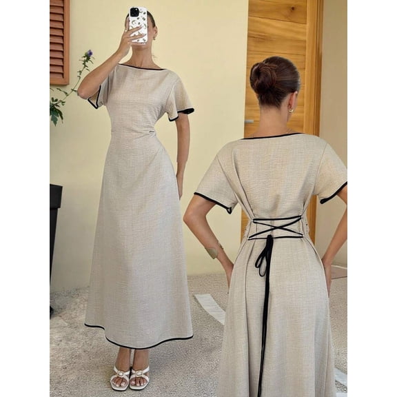 Women's Solid Color Long Dress