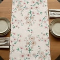 thumbnail image 5 of Table Runners 72 Inches Long Dress Scarves, Spring Floral Farmhouse Kitchen/Dining Table Runner, Coffee Tablerunners, Watercolor Flowers Leaves Tree Branches Beige 14x72 Inch, 5 of 9