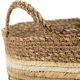 thumbnail image 6 of Northlight Seagrass Weave Round Storage Baskets with Handles - 15" - Set of 3, 6 of 6