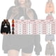 thumbnail image 3 of Gibobby Sudadera oversize mujer Sudaderas de moda de gran tamaño para mujer con cuello alto manga larga trajes de otoño 2023(Rojo,M), 3 of 3