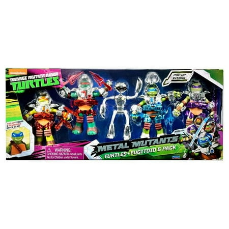 Turtles + Fugitoid Action Figure 5-Pack Metal Mutants