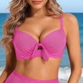 thumbnail image 2 of Sentmoon Supportive Bikini Top Curvy Bathing Suit Women with Built in Bra Tummy Control Push Up Oversized Spaghetti Strap Womens Swimsuits Summer The Holiday, 2 of 6